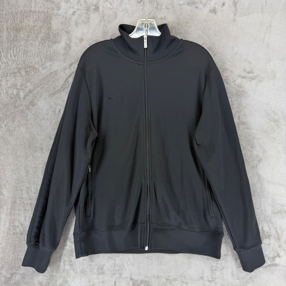 Nike Golf Sport Dri-FIT Mens XL Black‎ Full Zip Track Jacket Epson 483550-011
